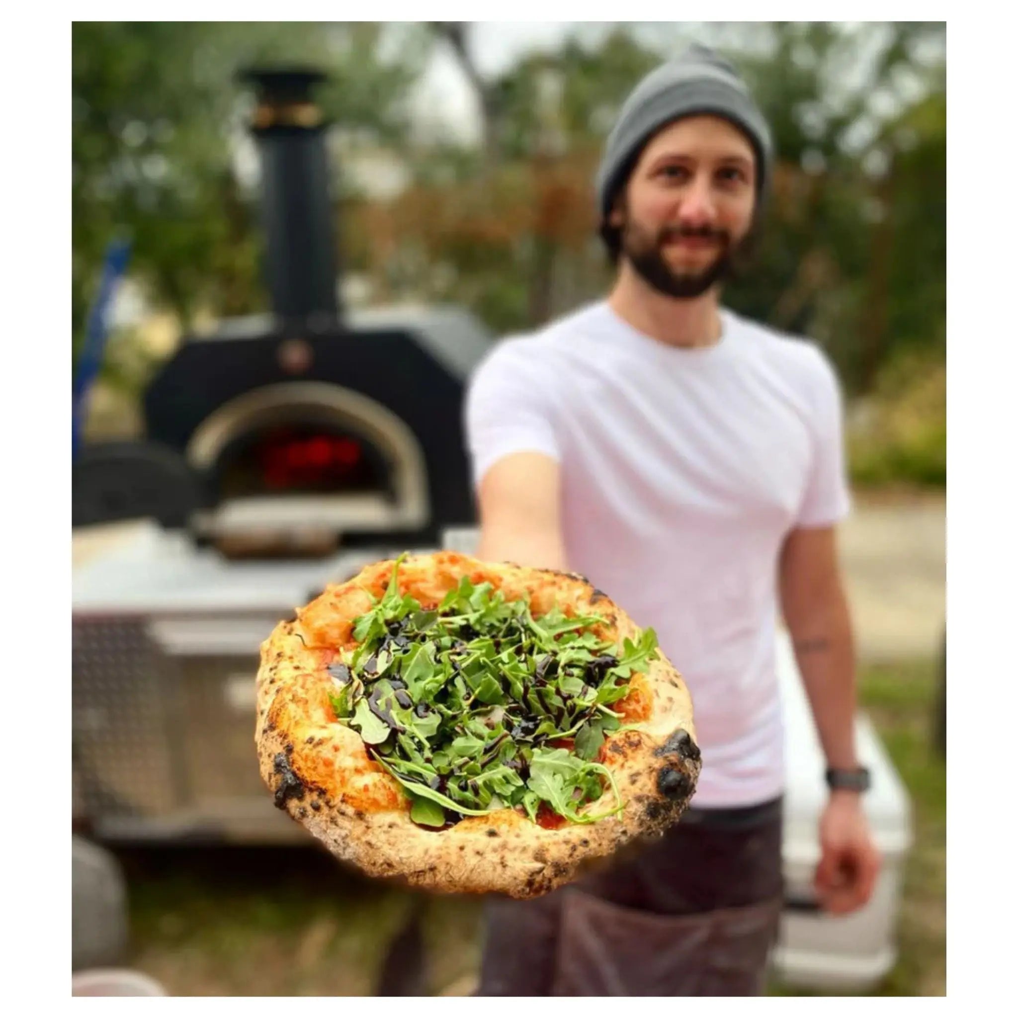 CBO-750 Hybrid Tailgater Mobile Liquid Propane (LP) Pizza Oven Trailer Chicago Brick Oven