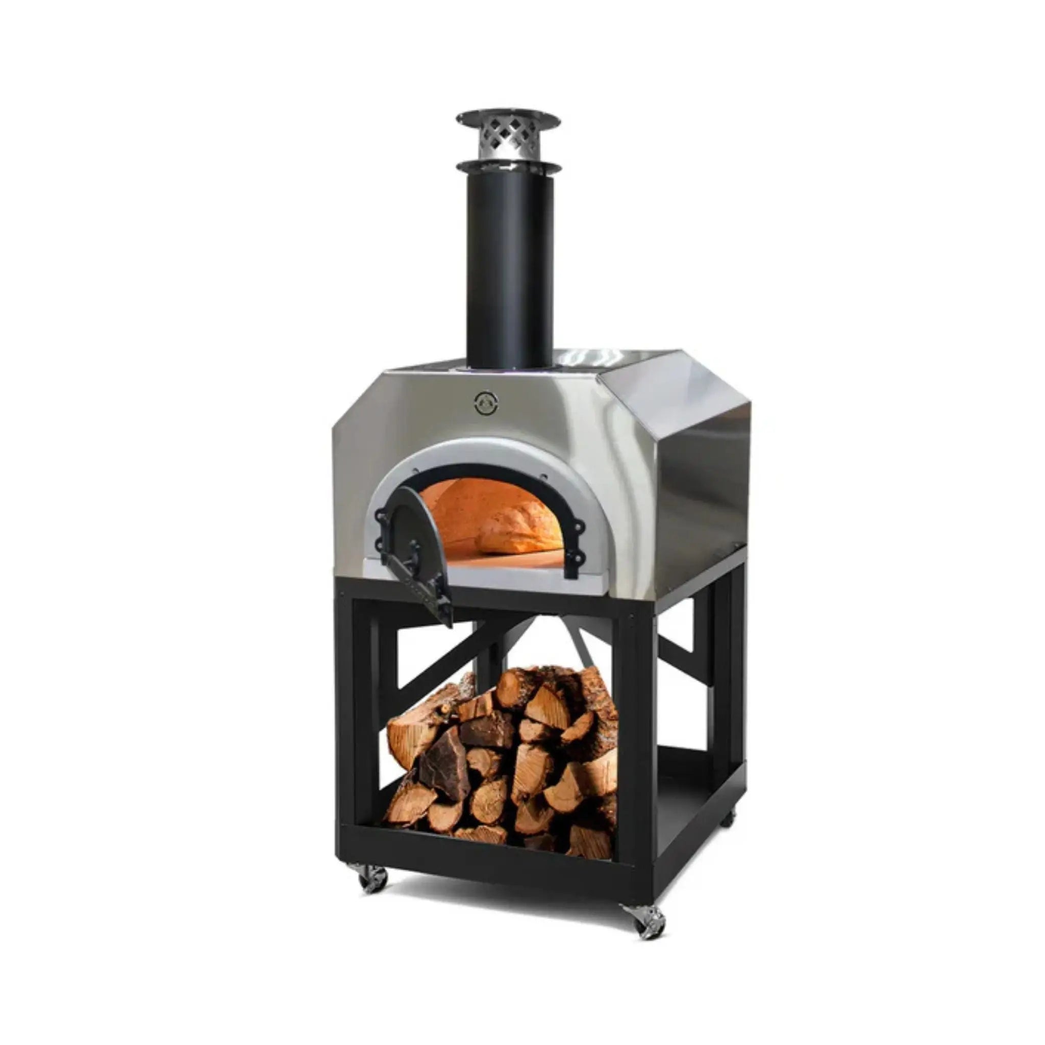 CBO-750 Hybrid Stand Pizza Oven (Dual Fuel – Wood & Gas) Chicago Brick Oven