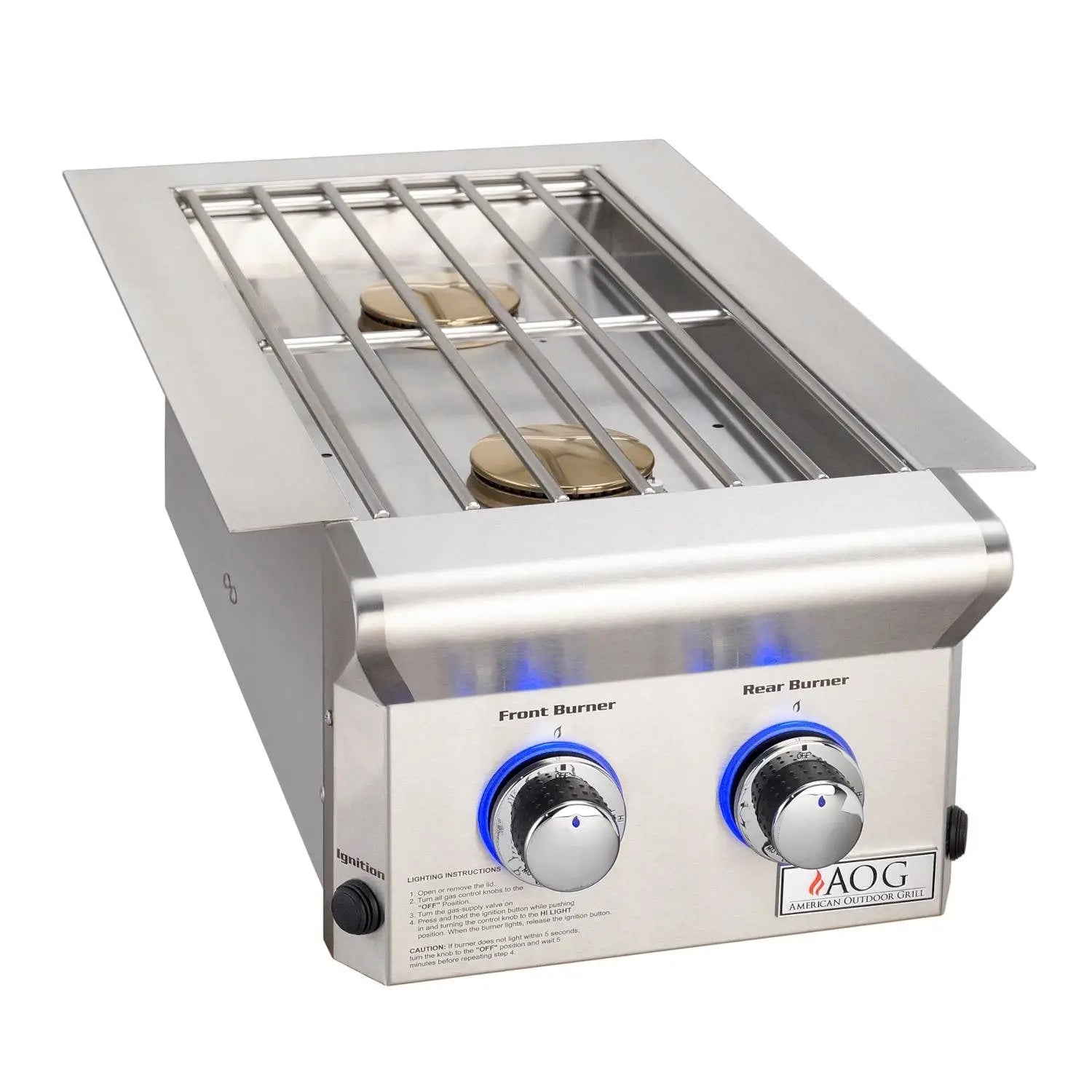 American Outdoor Grill L-Series Drop-In Natural Gas Double Side Burner Designing Backyards