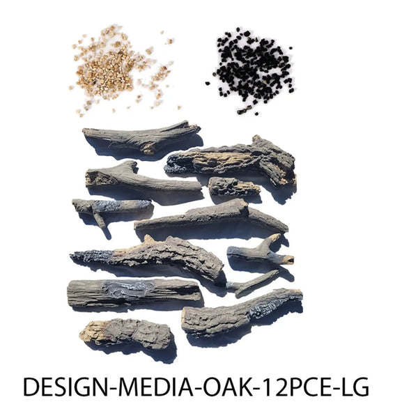 Amantii Oak 12-Piece Media Kit – Large Logs