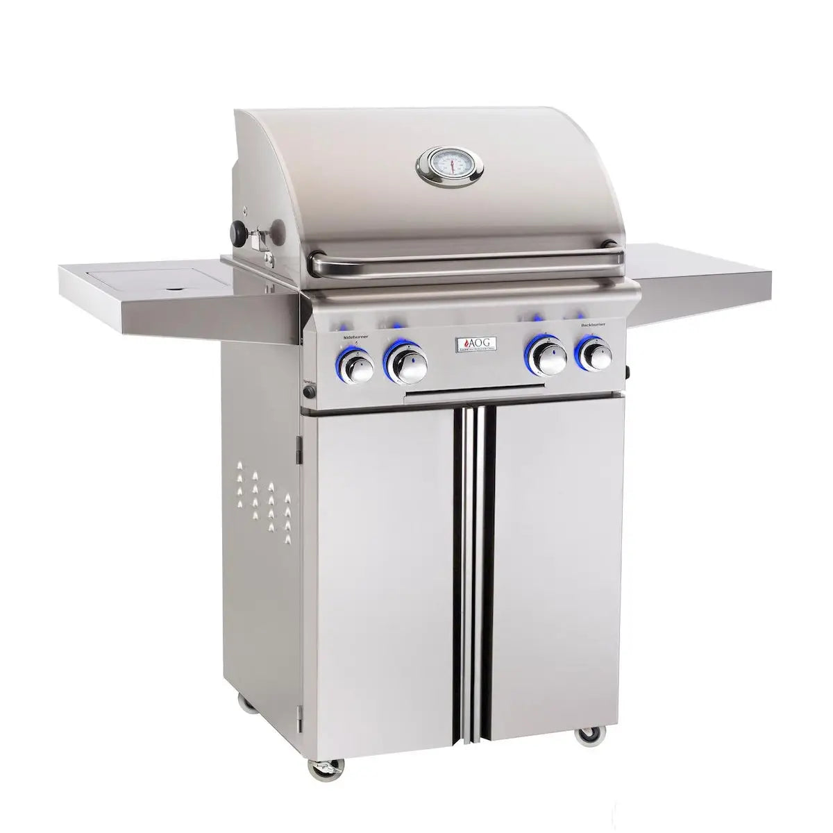 American Outdoor Grill L-Series 24-inch Freestanding Grill With Rotisserie and Single Side Burner American Outdoor Grills