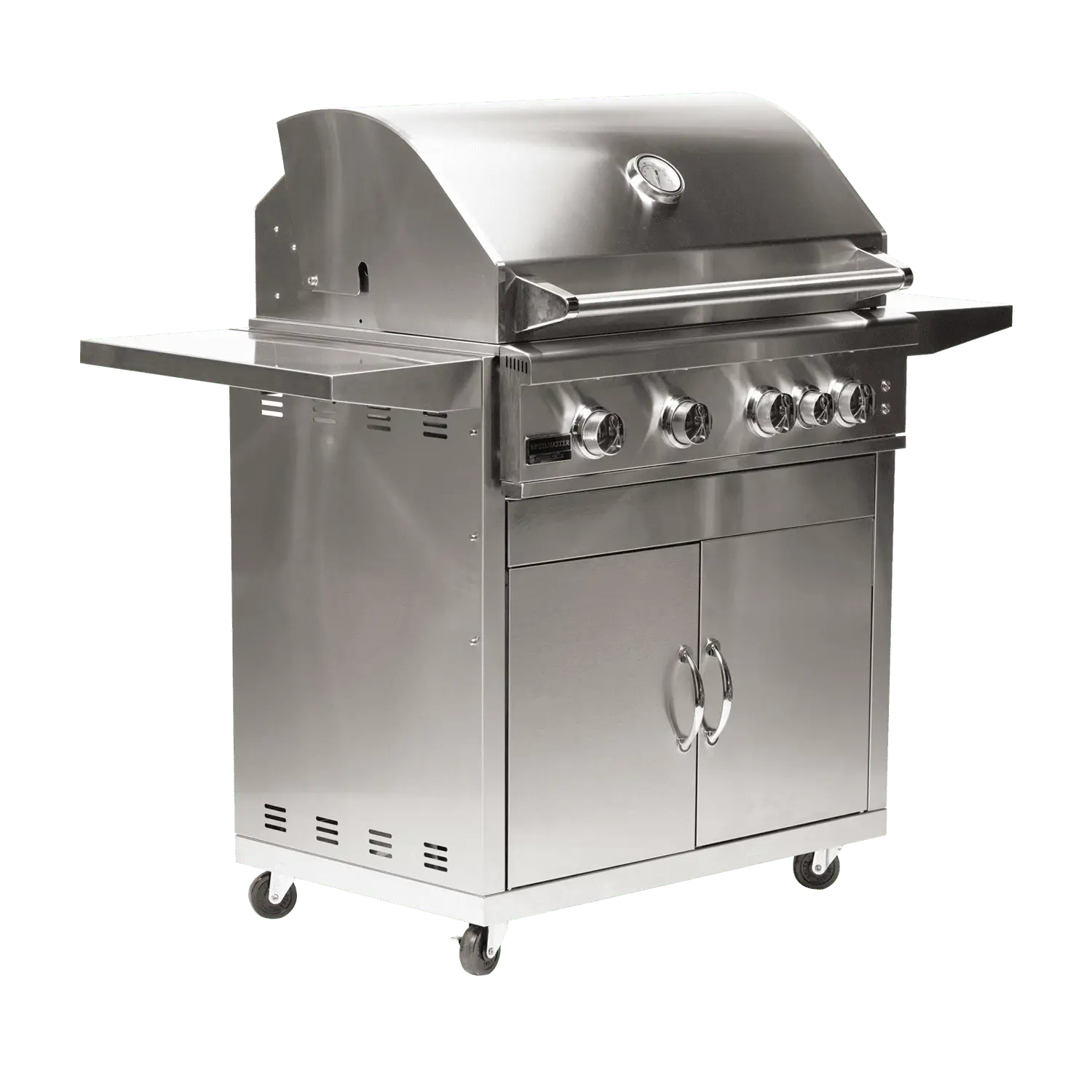 Broilmaster B-Series Deluxe 32-Inch Freestanding Stainless Steel Gas Grill with Rear Infrared Burner Broilmaster
