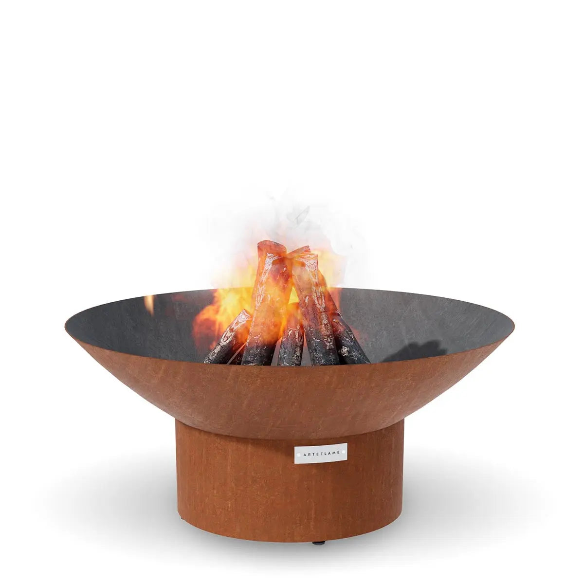 Arteflame Classic 40″ — Fire Pit (CORTEN Bowl; Short Round / Short Euro / Built-In No Base) Arteflame Outdoor Grills