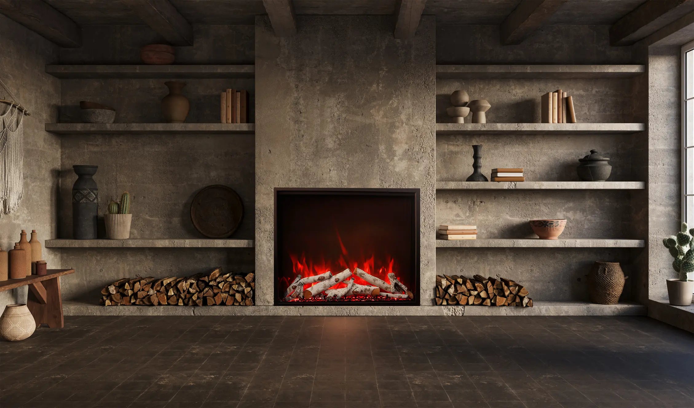 Amantii TRD-30 BESPOKE 30” Traditional Bespoke Indoor / Outdoor Electric Insert - NovaHaven