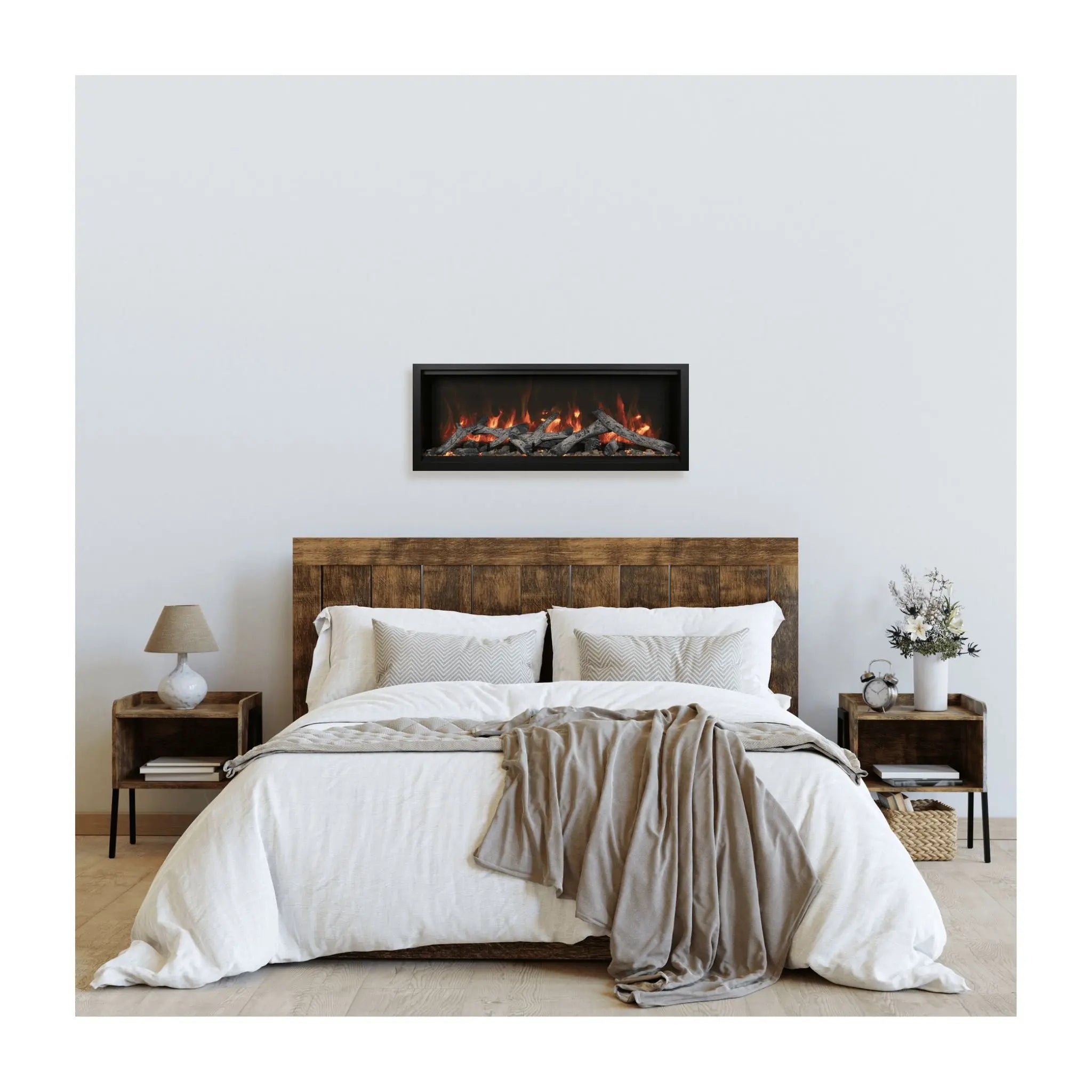 Amantii Symmetry XT Smart 100″ Indoor / Outdoor Electric Fireplace Amantii