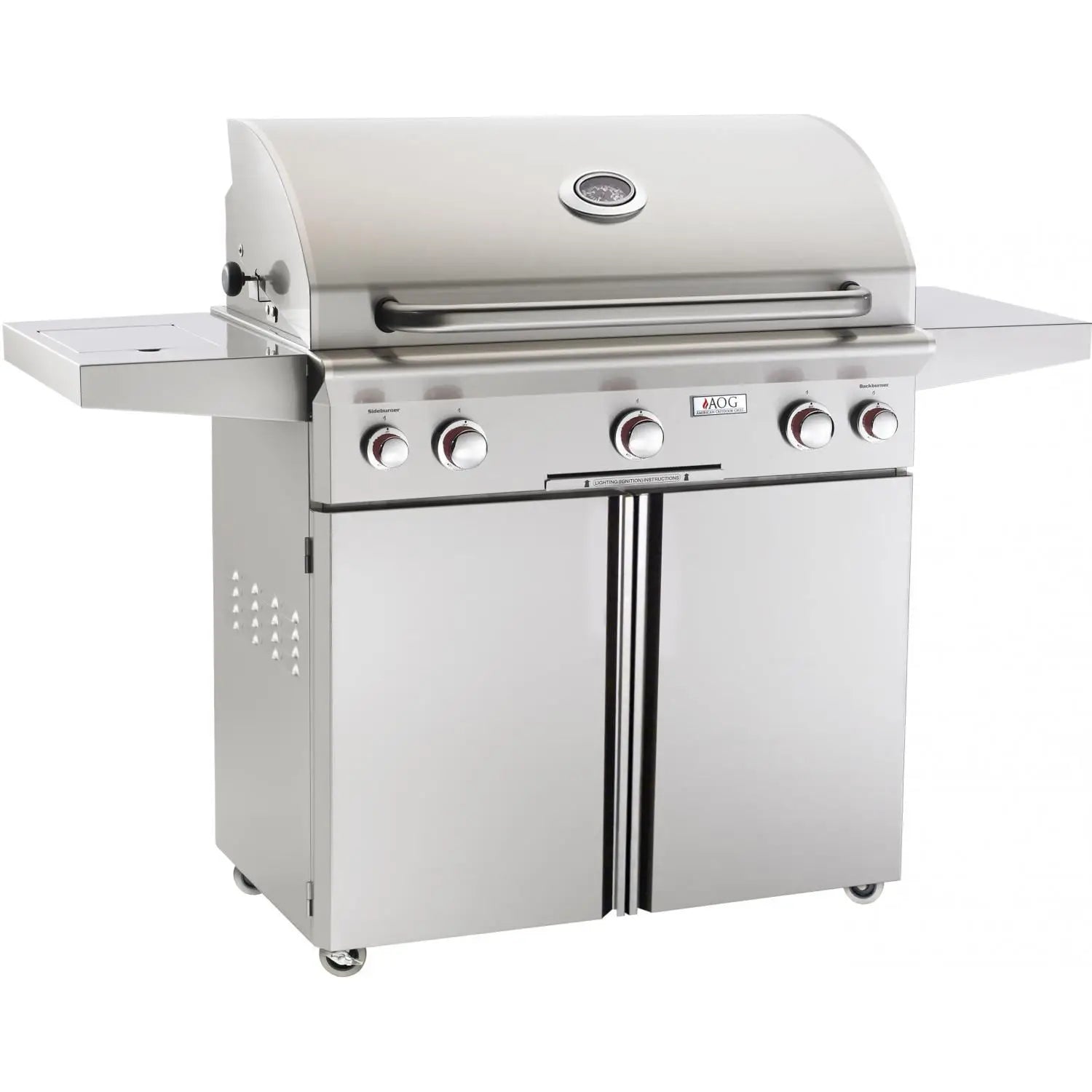 American Outdoor Grill T-Series 36-Inch Freestanding Grill With Rotisserie Backburner and Side Burner American Outdoor Grills
