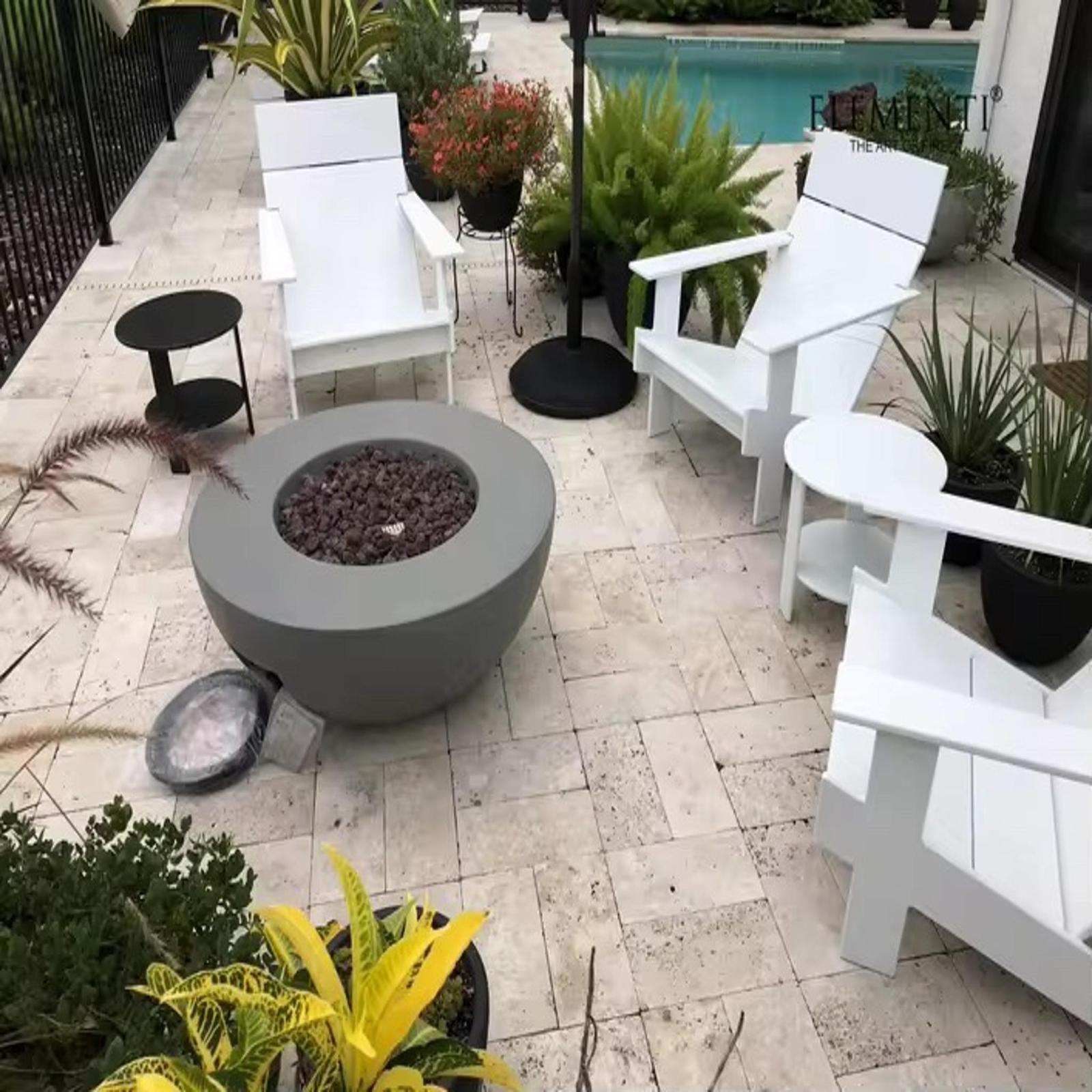 ELEMENTI OFG101 Luxury Outdoor Gas Fire Pit
