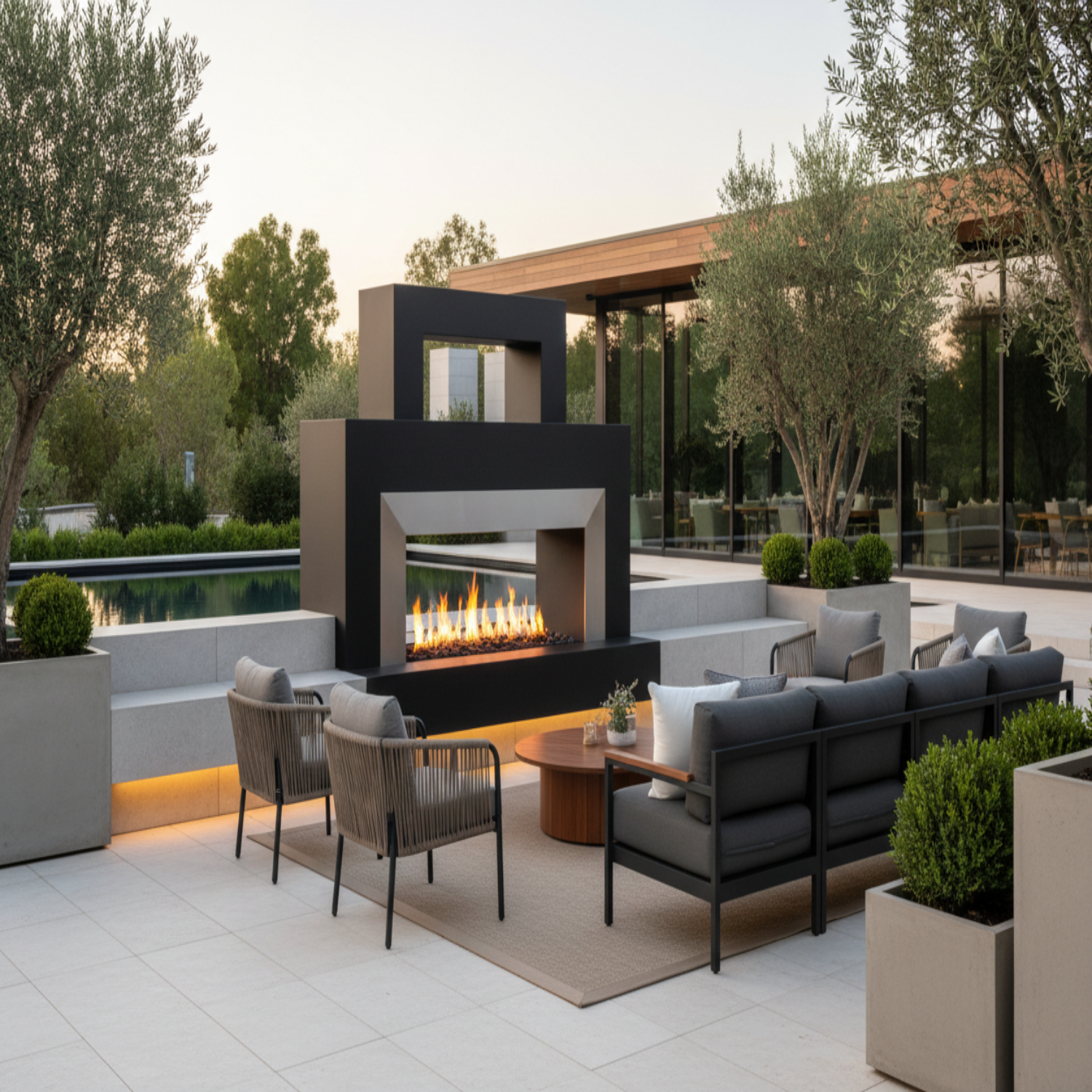 lifetsyle image of luxury fireplace