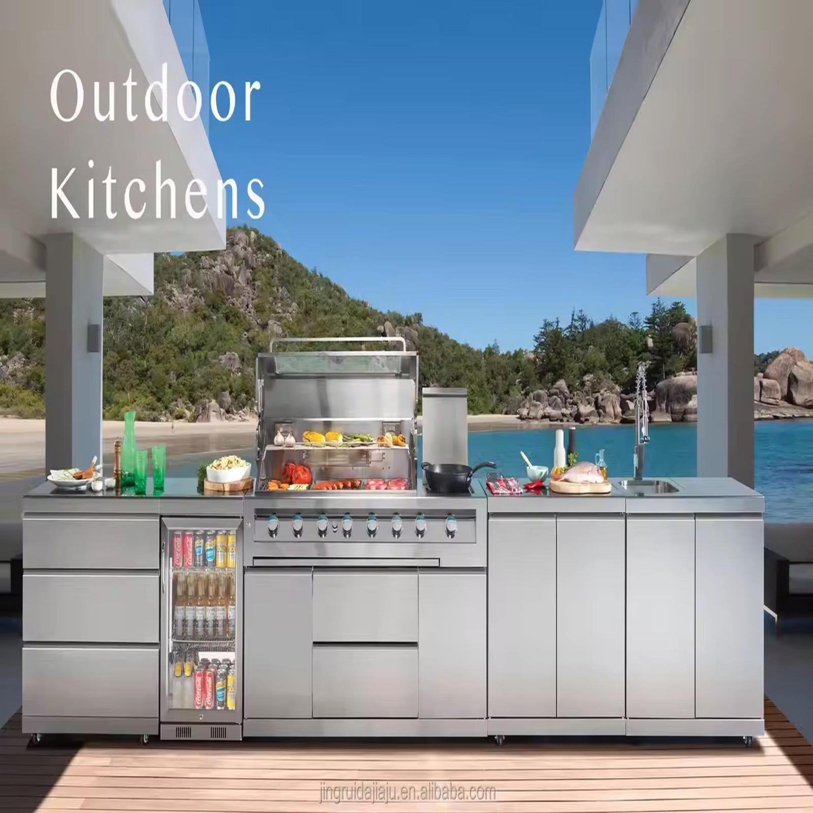 Modular Outdoor Kitchen Cabinet Suite