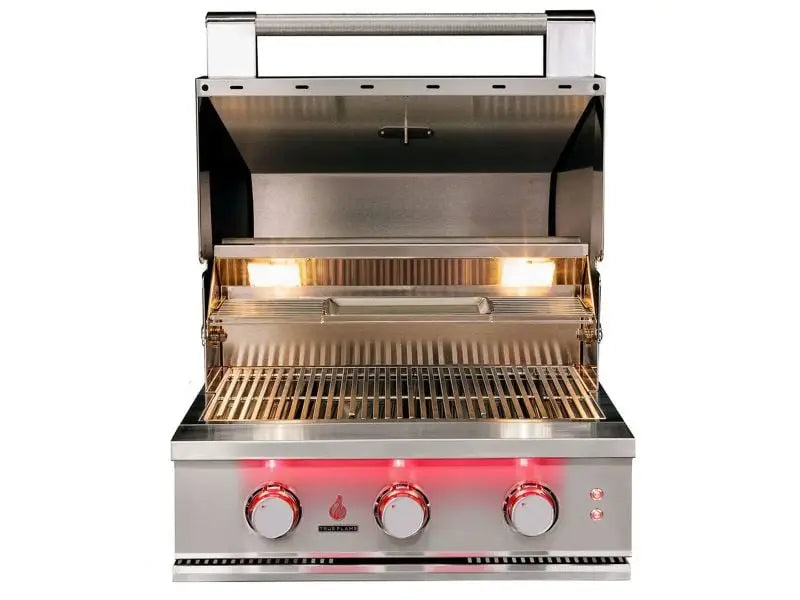 TrueFlame 25-Inch 3-Burner Built-In Gas Grill Designing Backyards