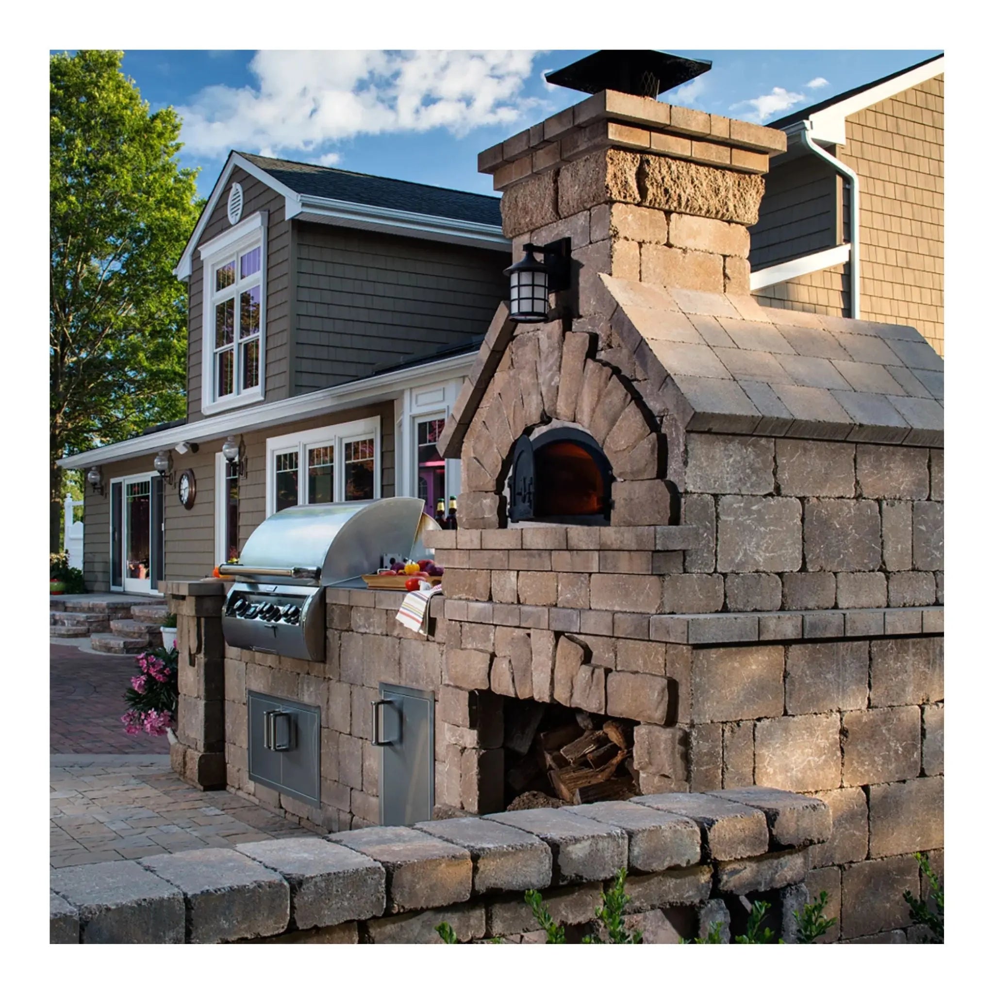 CBO-750 DIY Wood-Fired Pizza Oven Kit  (Built-In, Wood-Burning) Residential and Commercial (Copy) Chicago Brick Oven