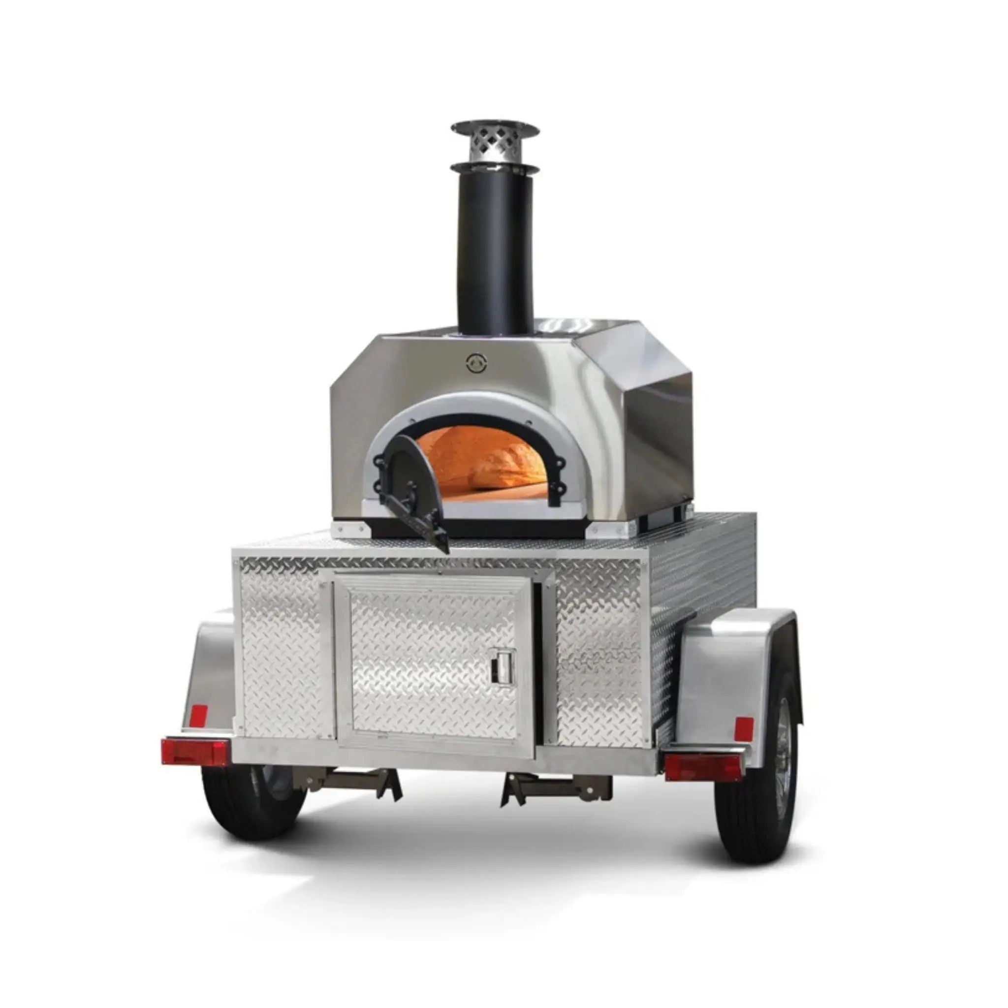 CBO-750 Hybrid Tailgater Mobile Liquid Propane (LP) Pizza Oven Trailer Chicago Brick Oven