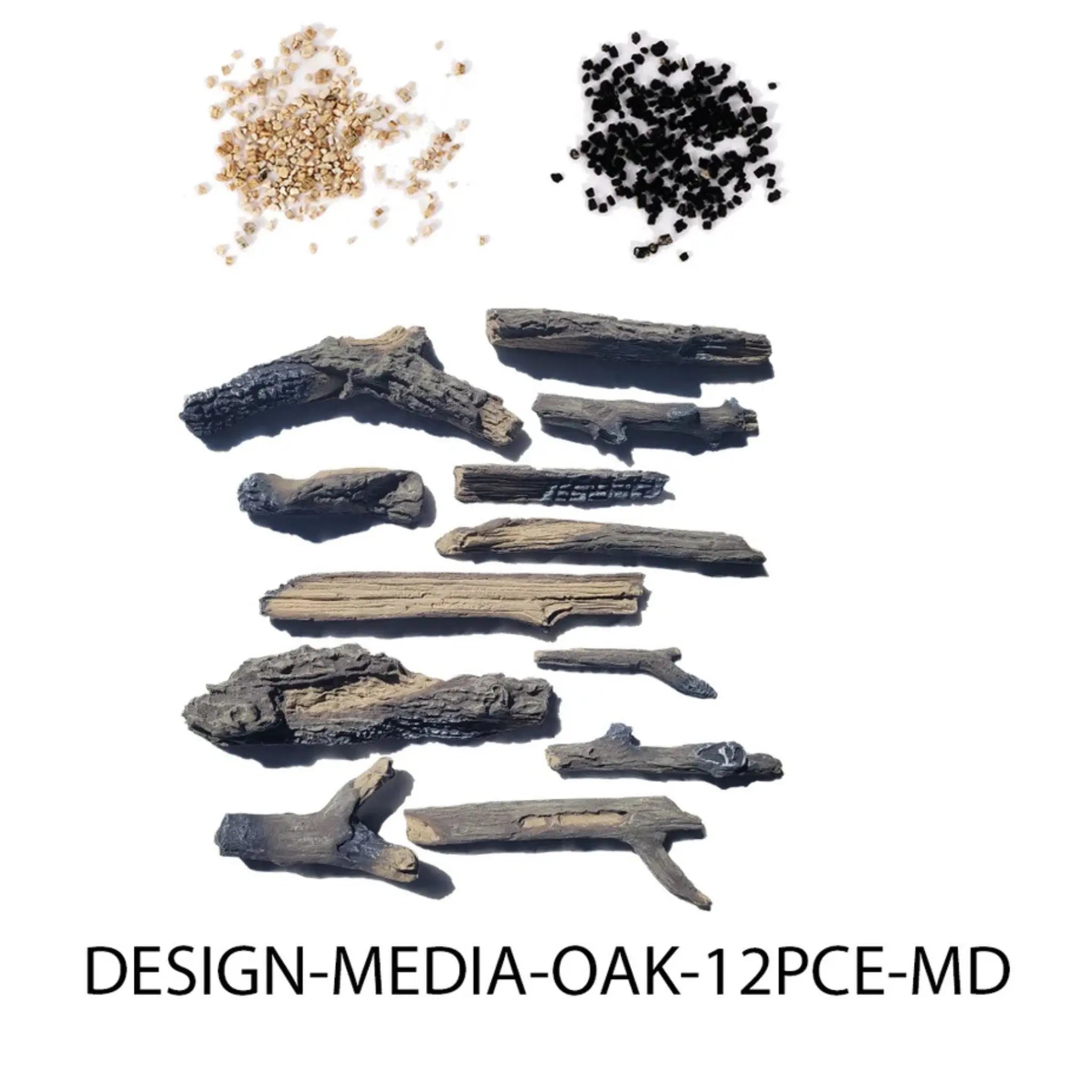 Amantii Oak 12-Piece Media Kit – Medium Logs Amantii