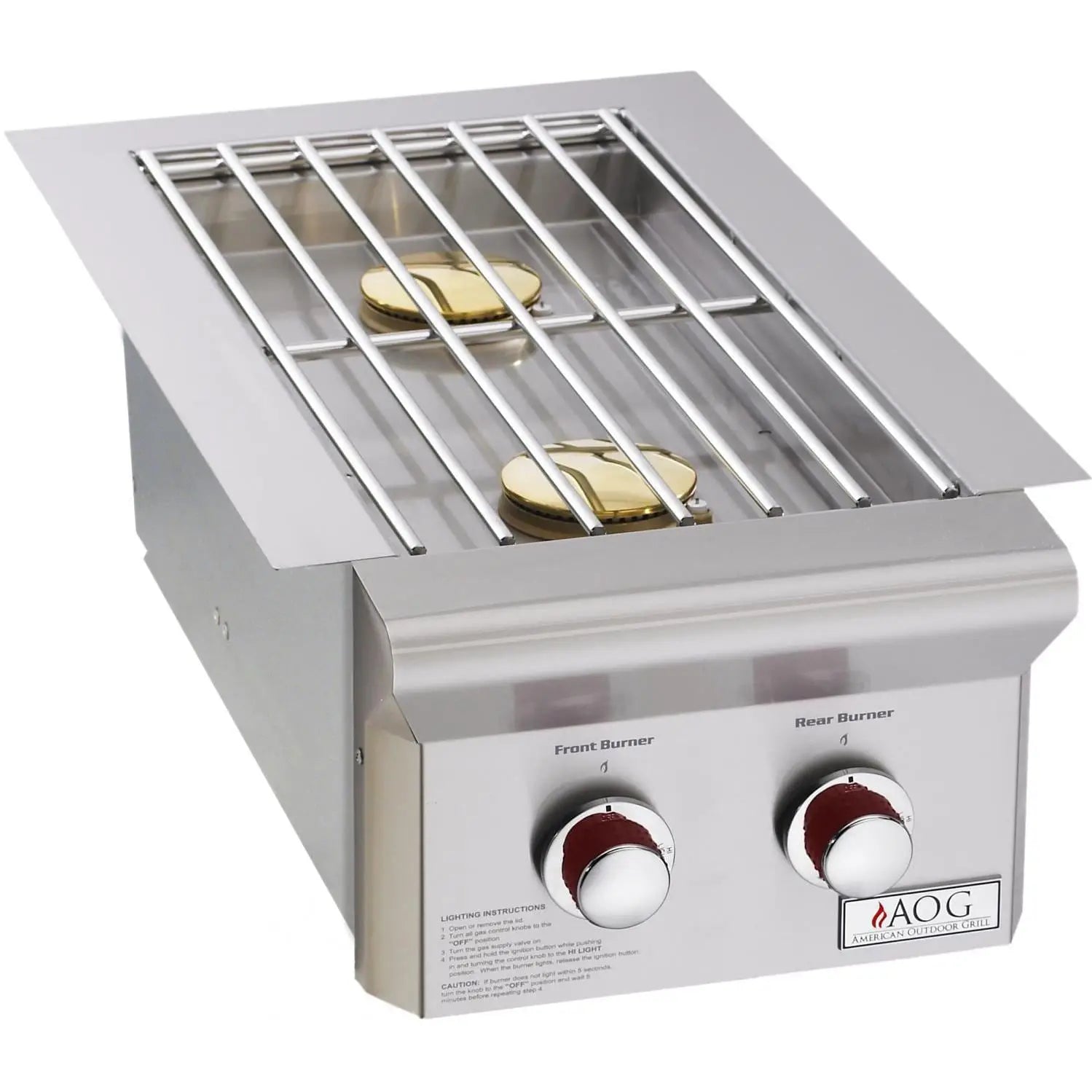 American Outdoor Grill T-Series Drop-In Propane Double Side Burner Designing Backyards