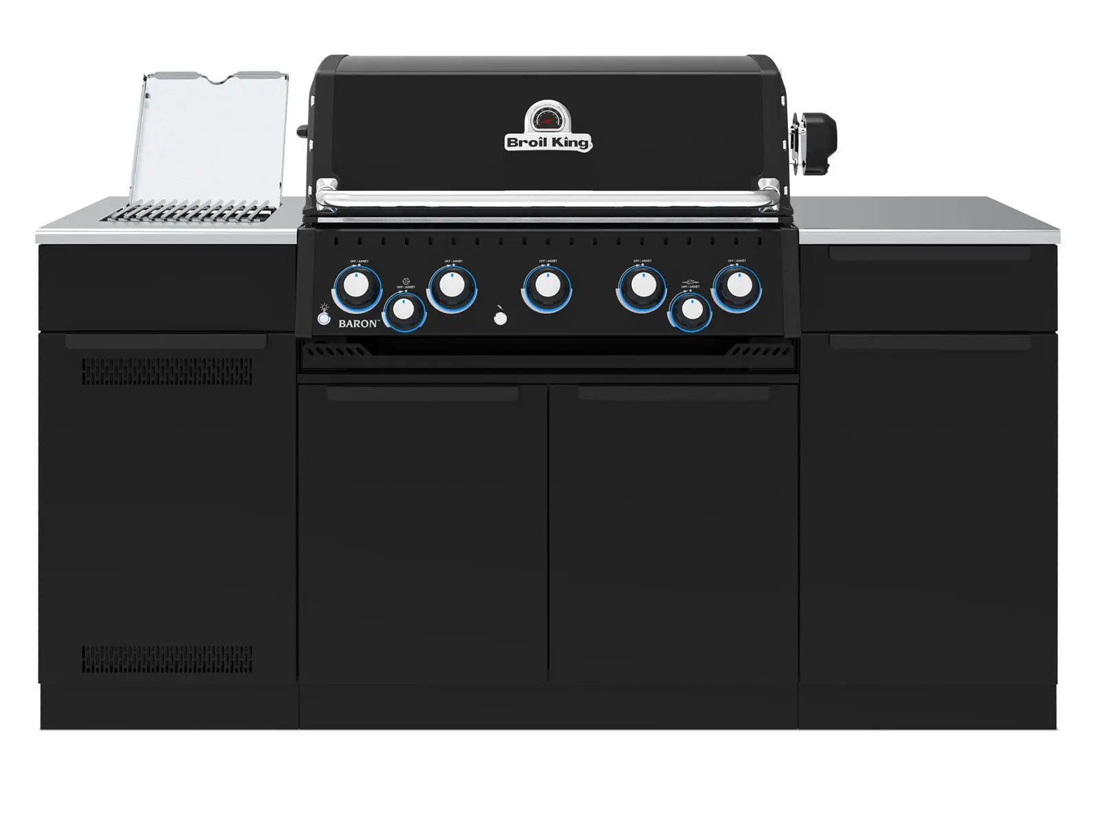Broil King Baron 590i 5-Burner Gas Grill With Rotisserie & Side Burner - Shadow Broil King