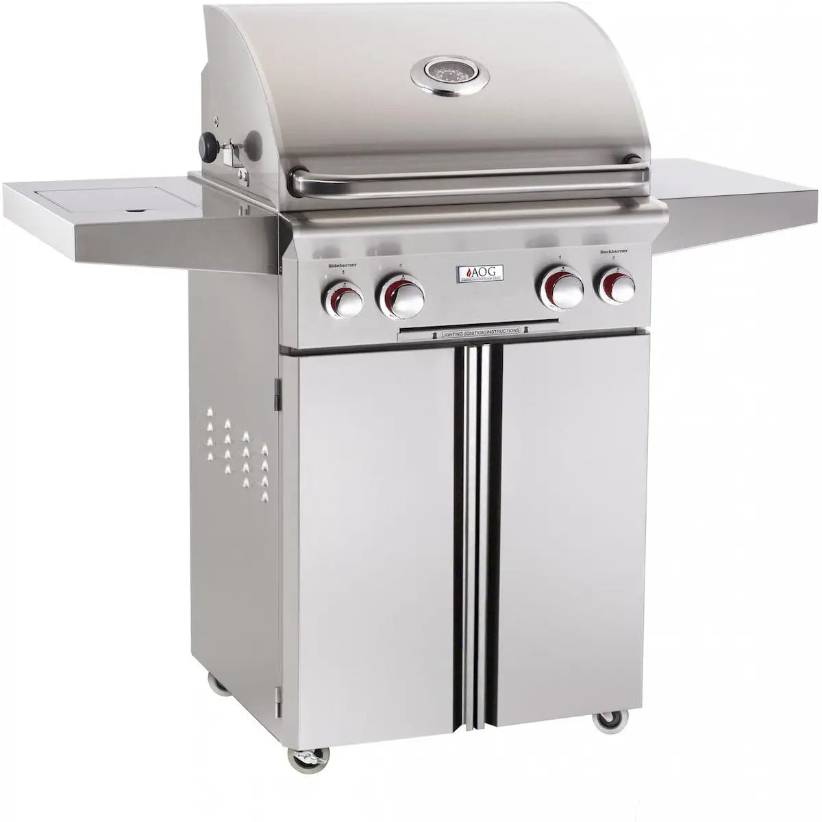 American Outdoor Grill T-Series 24-Inch Freestanding Grill With Rotisserie Backburner and Side Burner American Outdoor Grills