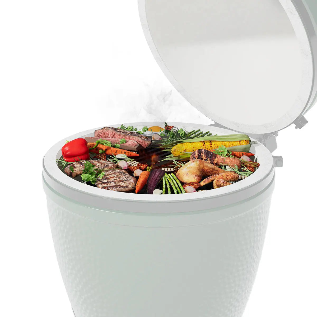 Arteflame Two-Piece Flat-Top Kit — Fits Big Green Egg® Charcoal Grills (Griddle Ring + Center Grill Grate) Arteflame Outdoor Grills