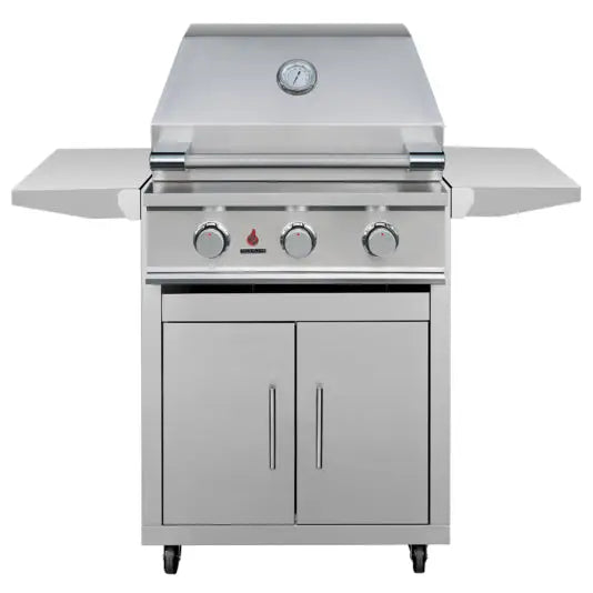TrueFlame E Series 25-Inch 3-Burner Freestanding Gas Grill Designing Backyards