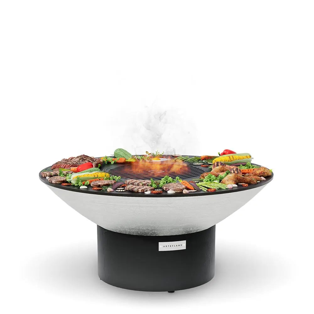 Arteflame XXL 40" Platinum Edition Fire Pit With Cooktop - NovaHaven