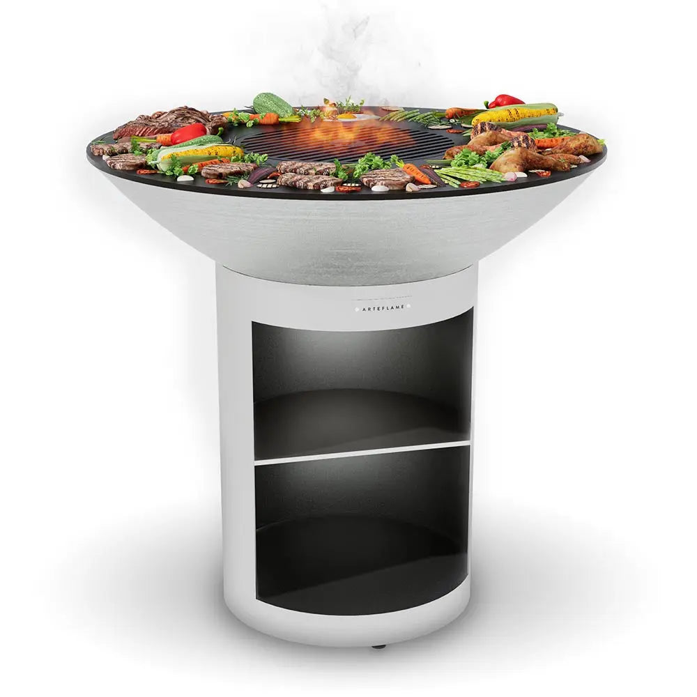 Arteflame Classic 40″ — Storage Base Flat-Top Grill & Fire Bowl (CORTEN Steel) - NovaHaven