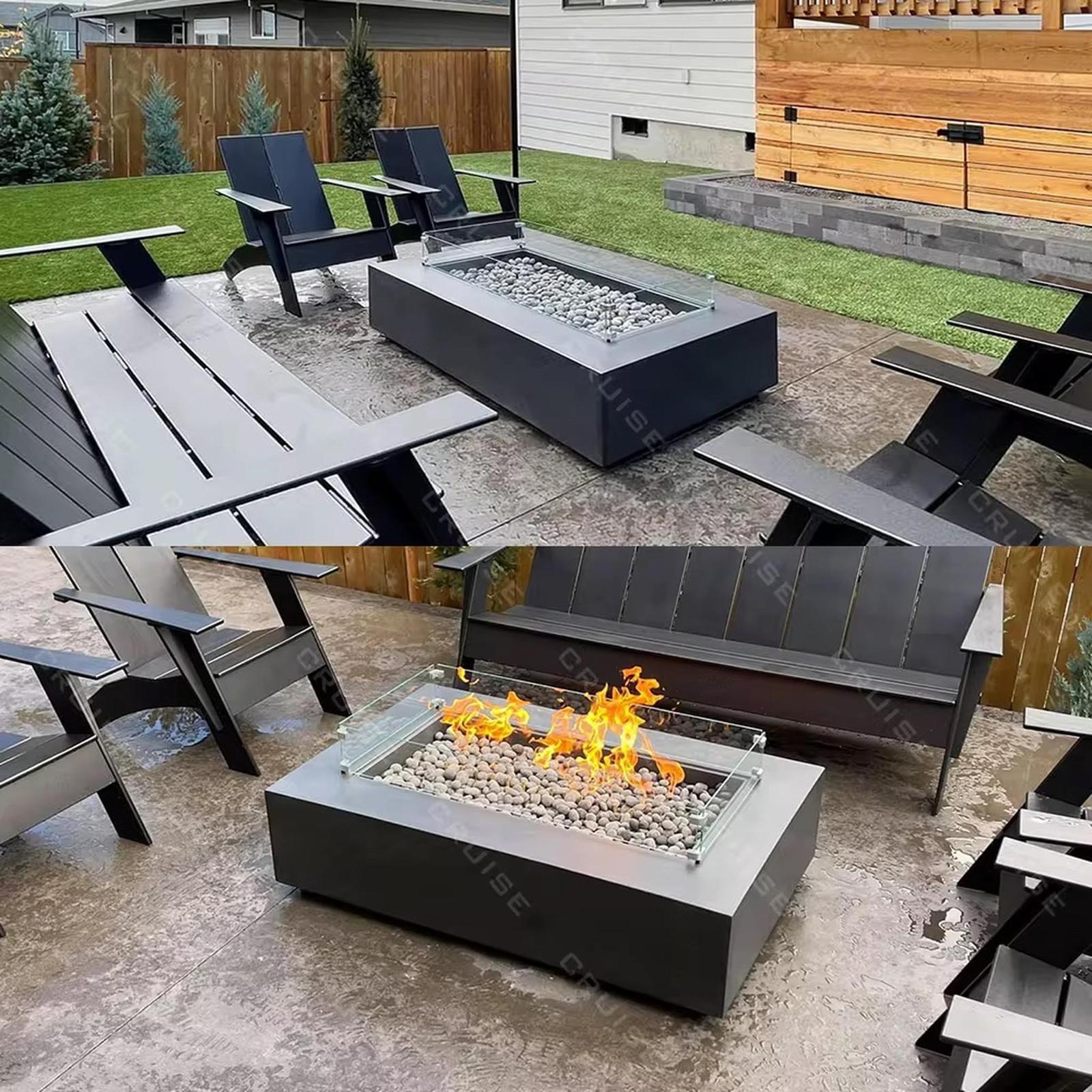 Teague Luxury Outdoor Fire Pit – Multi-Fuel, Stainless Steel