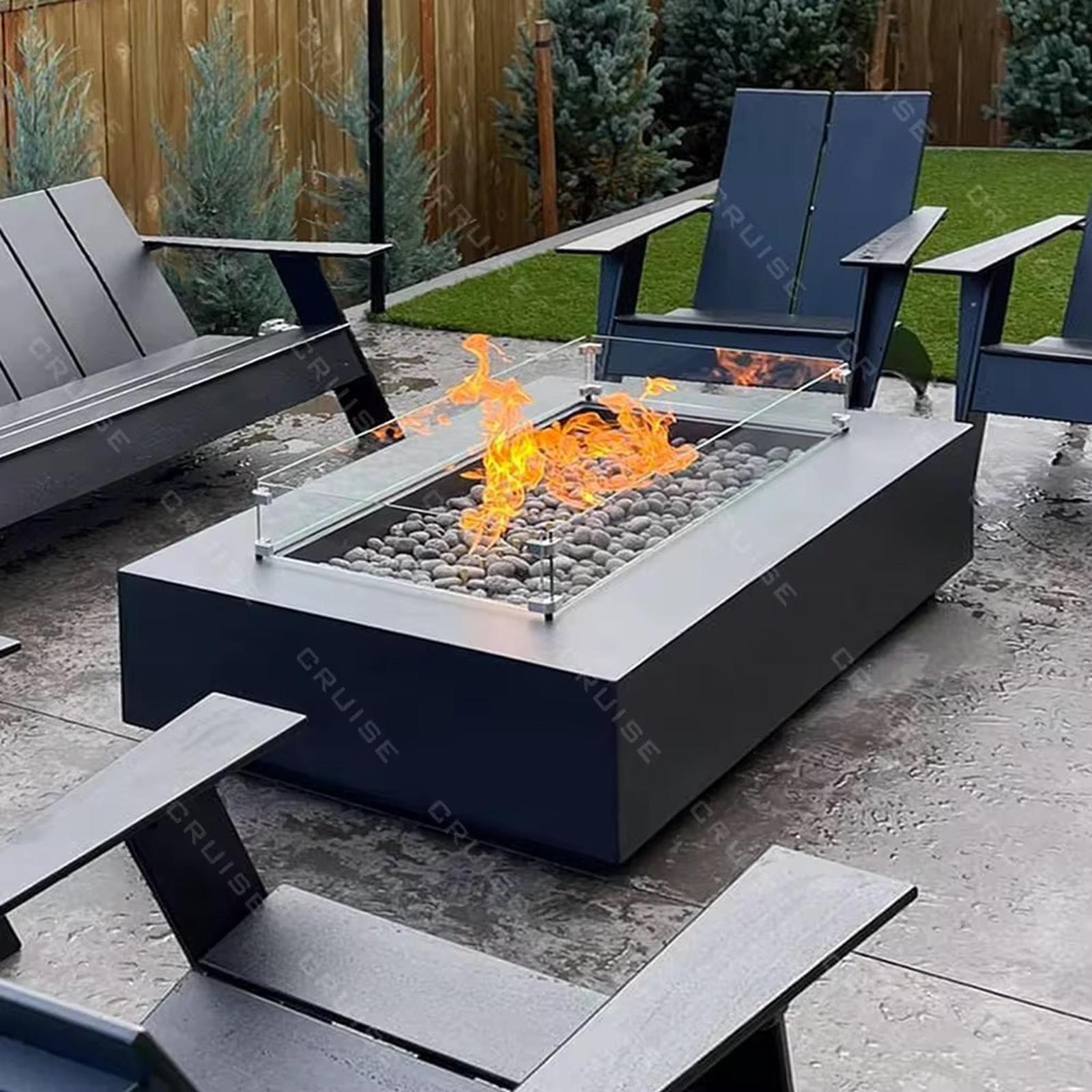 Teague Luxury Outdoor Fire Pit – Multi-Fuel, Stainless Steel