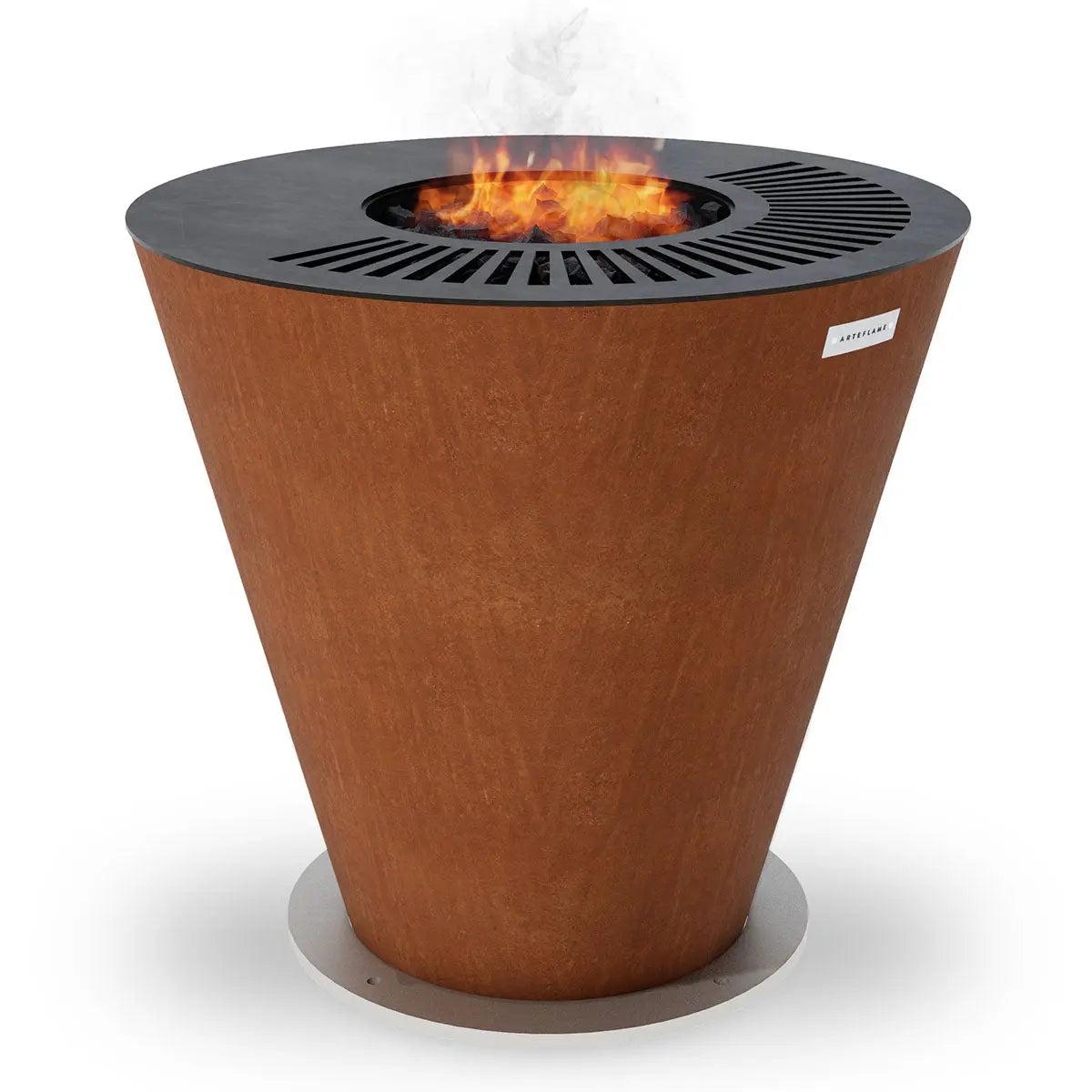 Arteflame Park Series — One-Piece CORTEN Steel Park Grill (30″ / 40″) with Half Griddle + Half Grill Arteflame Outdoor Grills