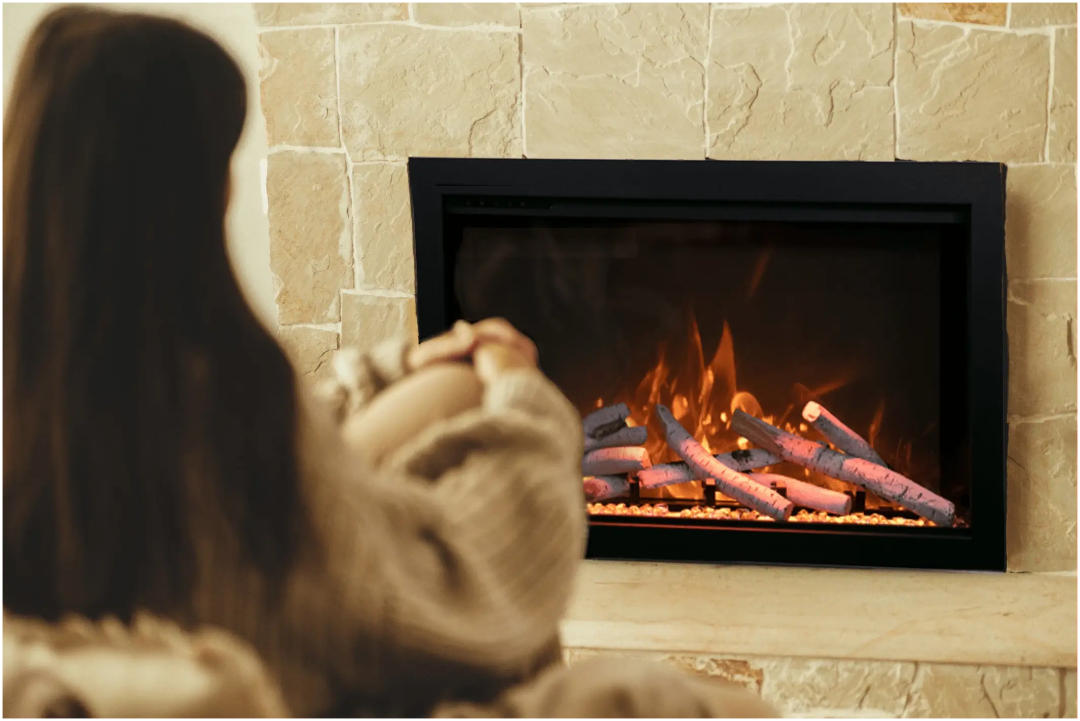 Amantii TRD-33-BESPOKE  33” Traditional Bespoke Indoor / Outdoor Electric Insert - NovaHaven