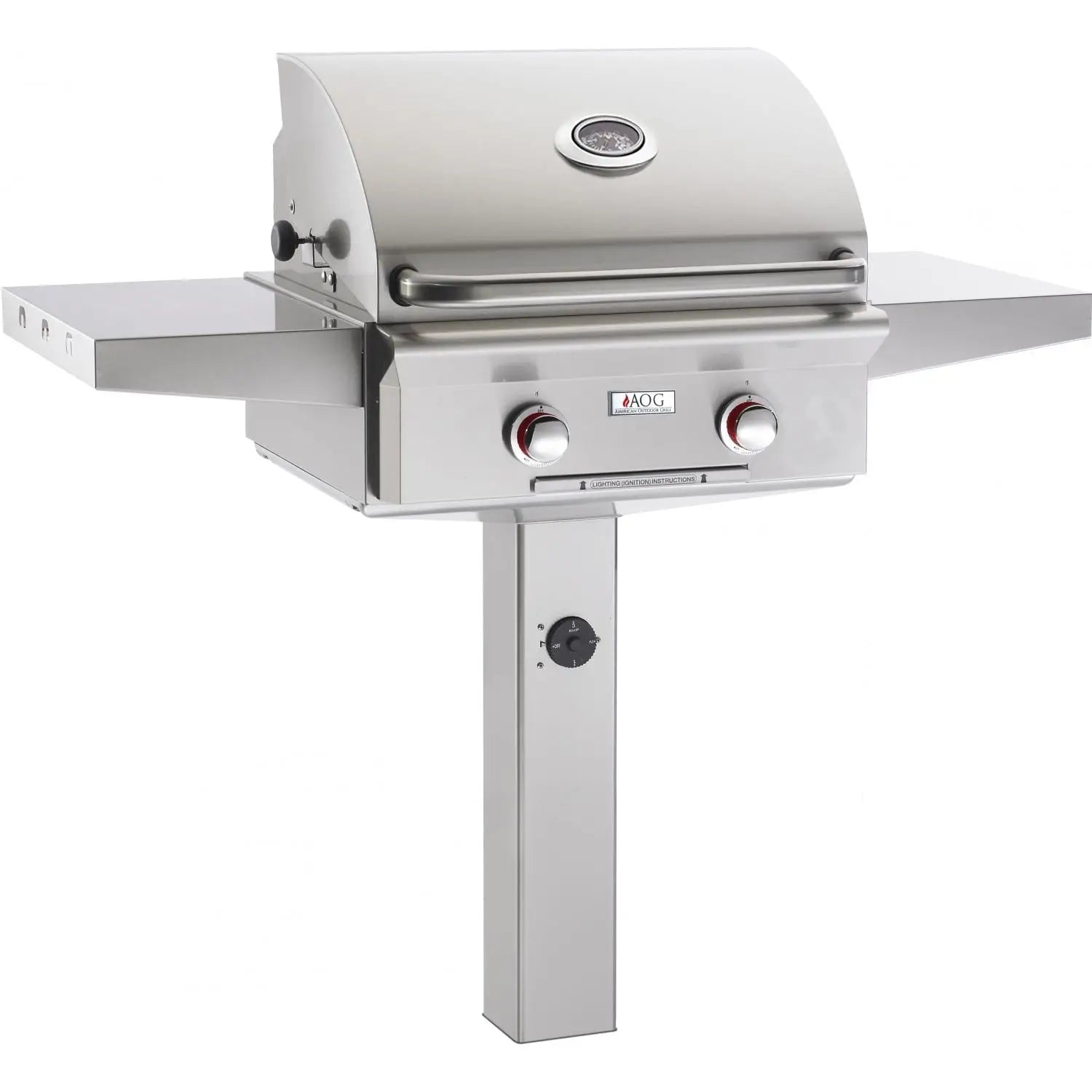 American Outdoor Grill T-Series 24-Inch 2-Burner On In-Ground Post Designing Backyards