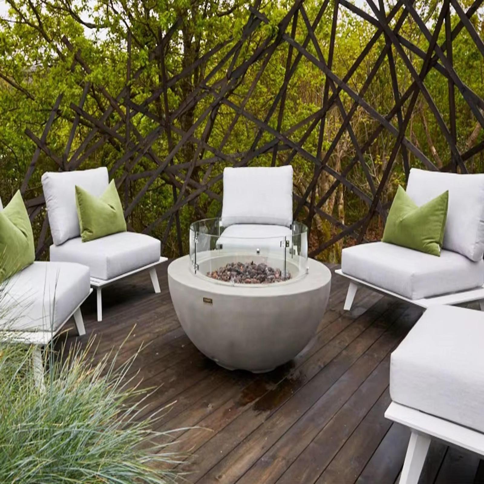 ELEMENTI OFG101 Luxury Outdoor Gas Fire Pit